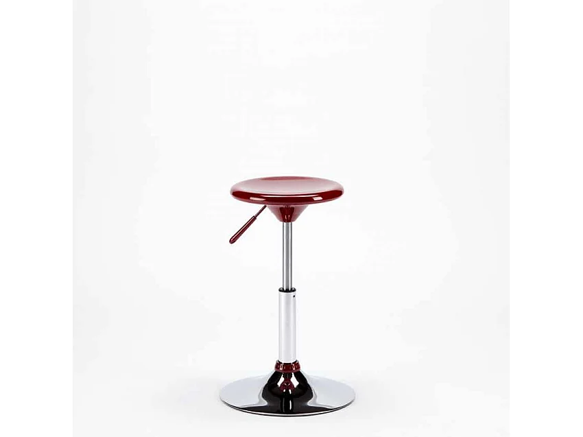 Taburete pequeño para niños de diseño, altura ajustable Seattle - Rojo