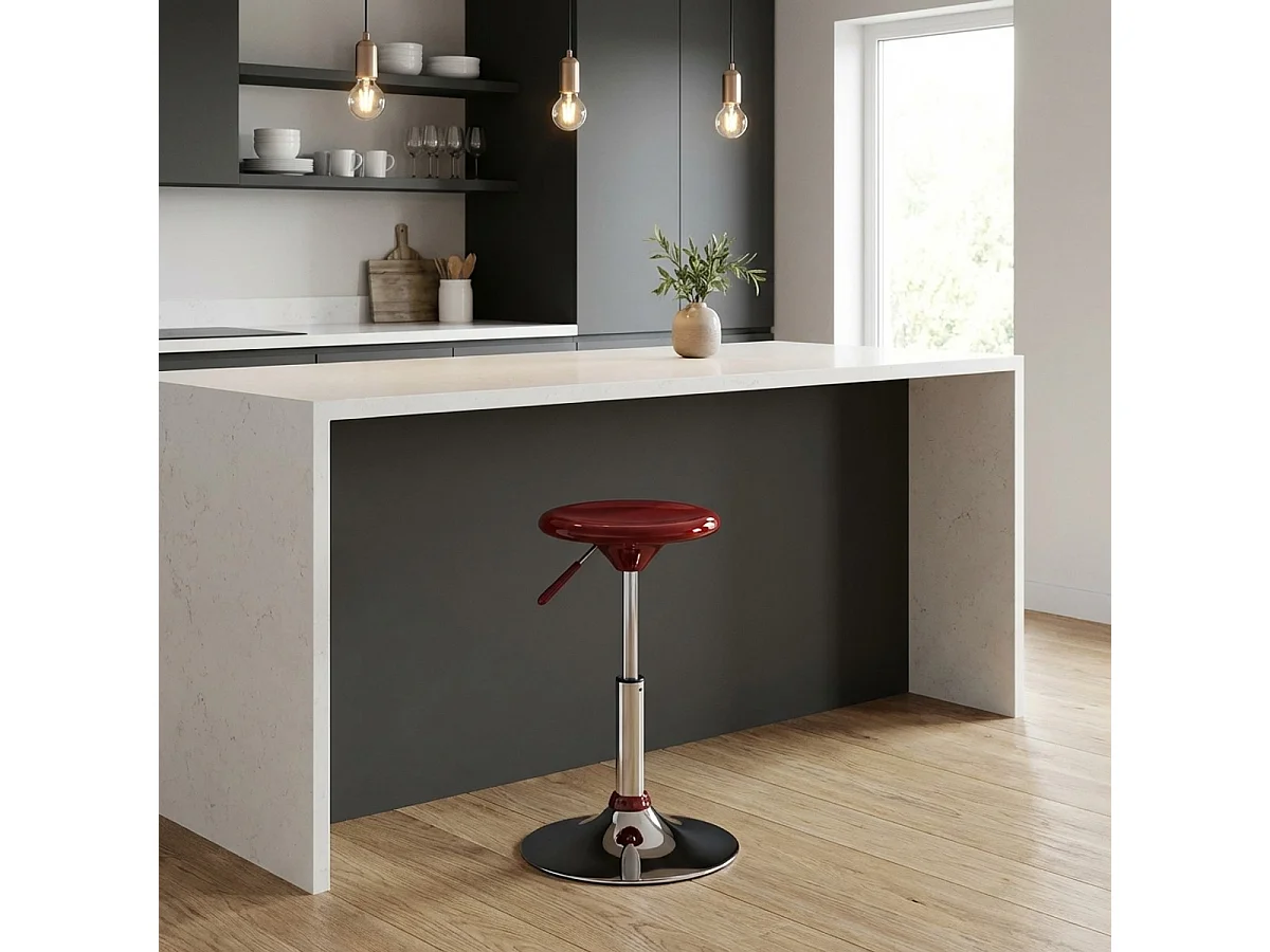 Taburete pequeño para niños de diseño, altura ajustable Seattle - Rojo