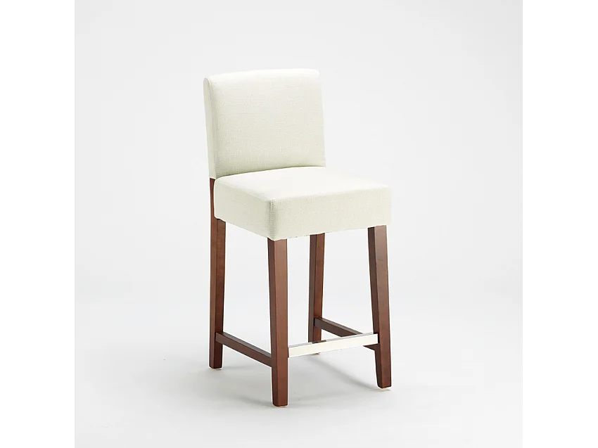 Taburete Bar cocina de madera estilo Henriksdal 63 cm de altura Comfort L - Blanco