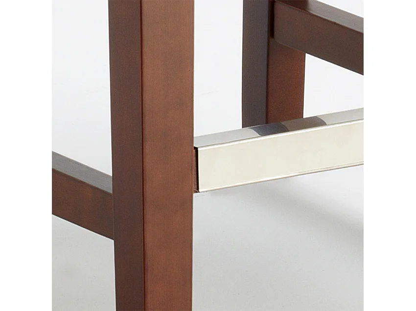 Taburete Bar cocina de madera estilo Henriksdal 63 cm de altura Comfort L - Blanco