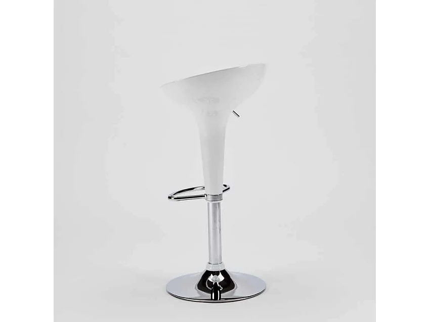 San Francisco Design Barhocker Barstuhl für Küche und Bar, höhenverstellbarer Drehhocker - Weiß