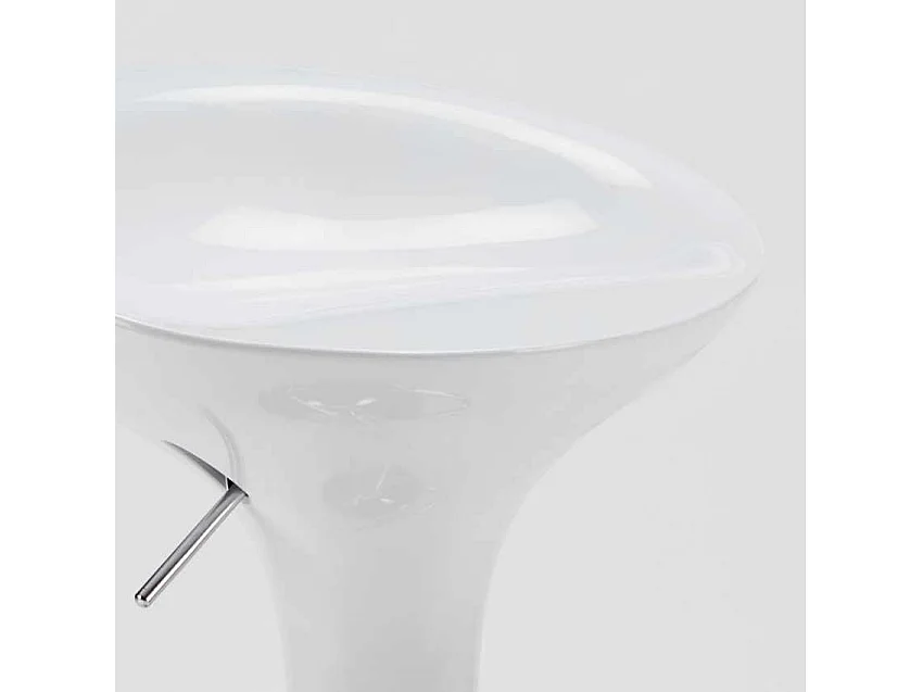 San Francisco Design Barhocker Barstuhl für Küche und Bar, höhenverstellbarer Drehhocker - Weiß