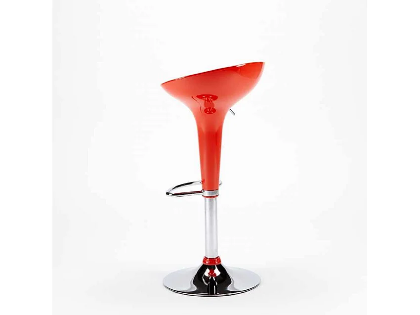 Tabouret de bar et cuisine pivotant réglable design moderne San Francisco - Orange