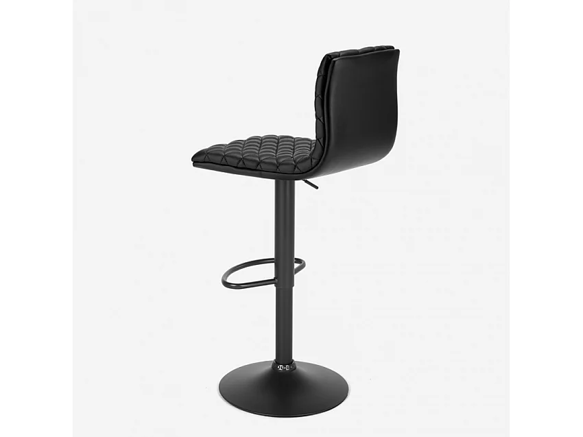 Taburete alto negro diseño moderno bar cocina Denver Black Edition