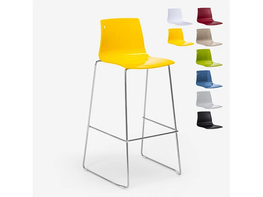 Grand Soleil Küchenbarhocker 74 cm Design Imola Slitta - Gelb