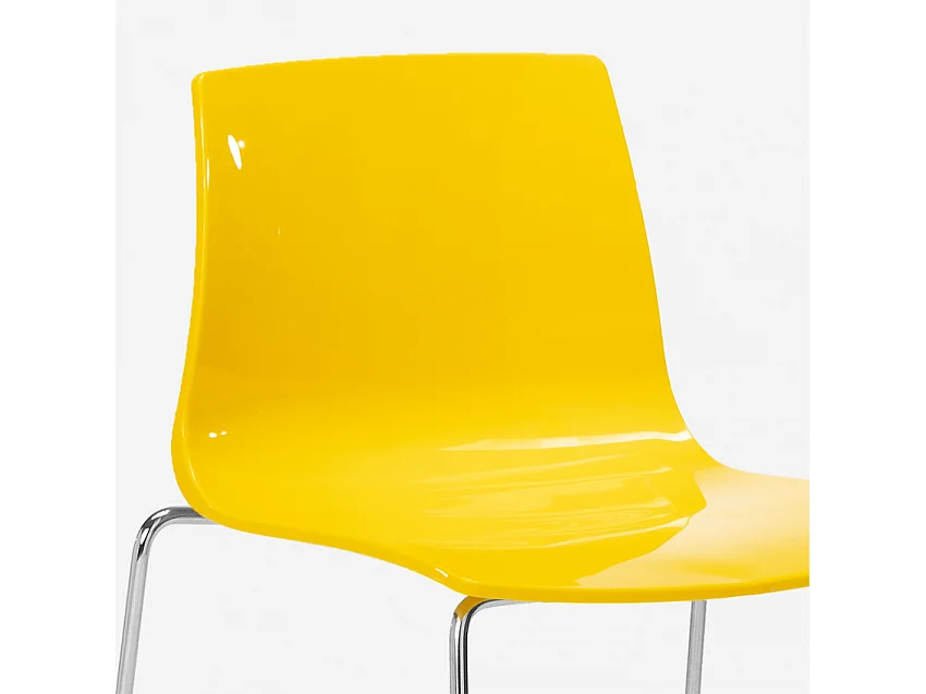 Tabouret de bar de cuisine Grand Soleil 74 cm design Imola Slitta - Jaune