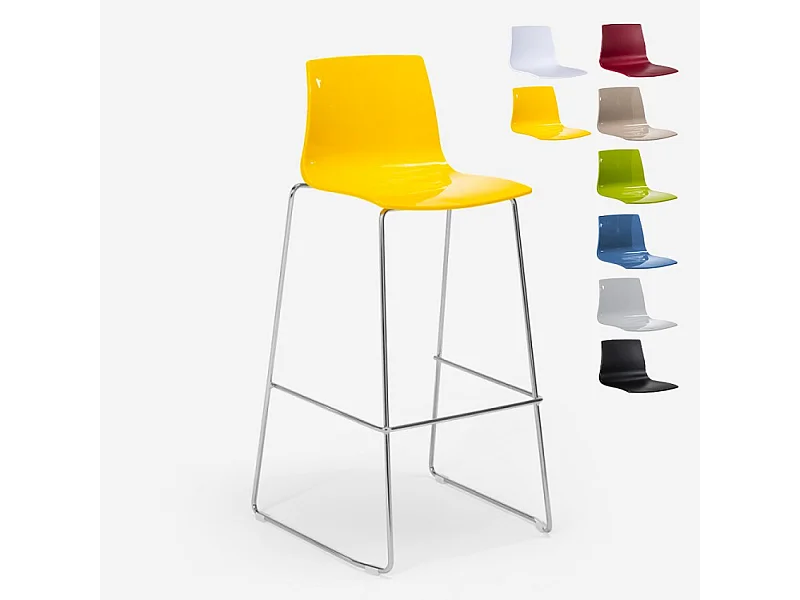 Grand Soleil Küchenbarhocker 74 cm Design Imola Slitta - Gelb