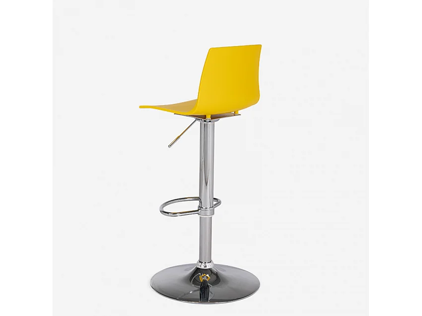 Höhenverstellbarer matter Designhocker Grand Soleil Imola Matt Küchenbar - Gelb