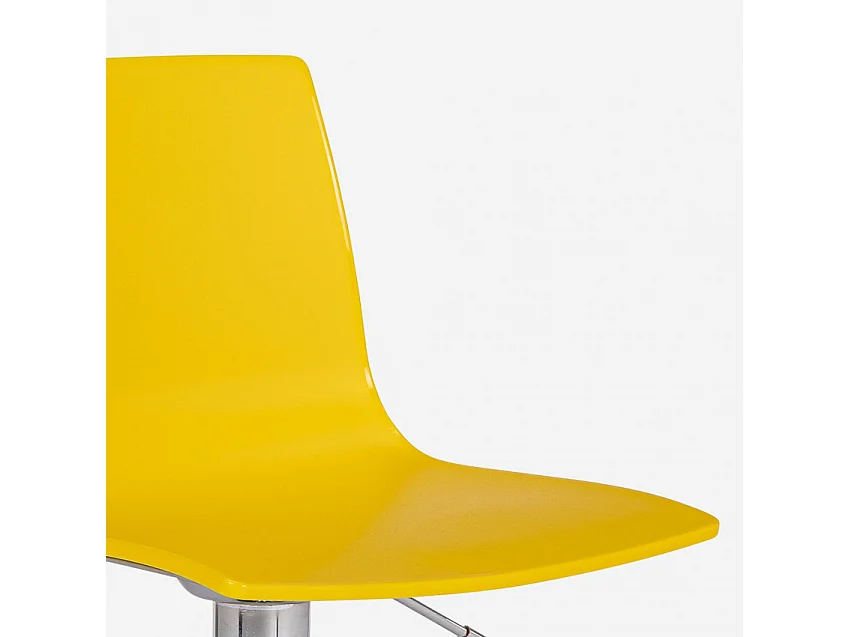 Höhenverstellbarer matter Designhocker Grand Soleil Imola Matt Küchenbar - Gelb