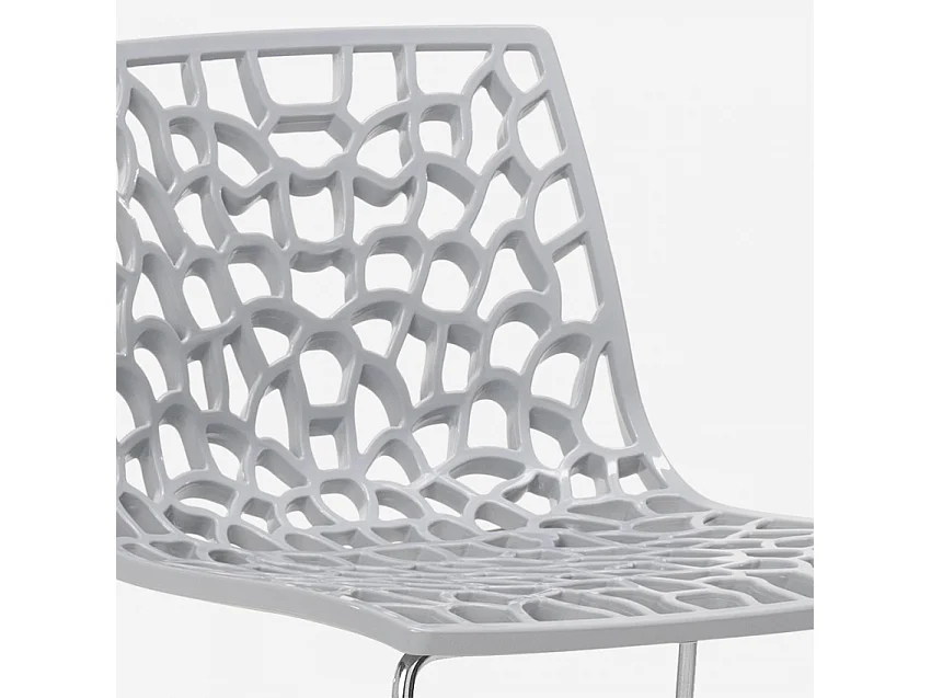 Tabouret de bar design Grand Soleil 64cm Mini Spider - Gris