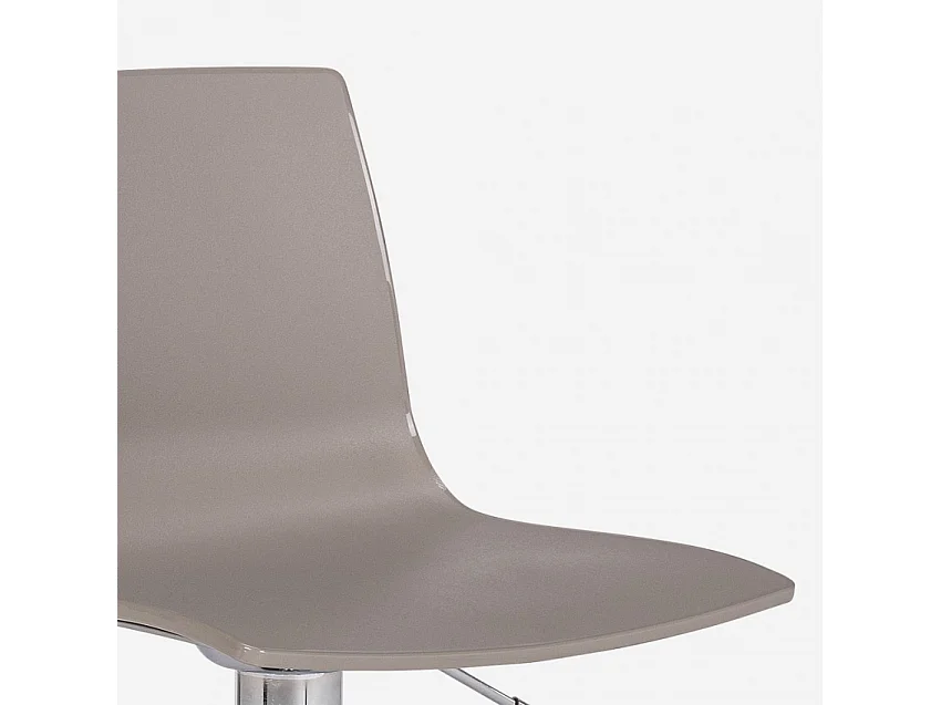 Höhenverstellbarer matter Designhocker Grand Soleil Imola Matt Küchenbar - Beige Jute