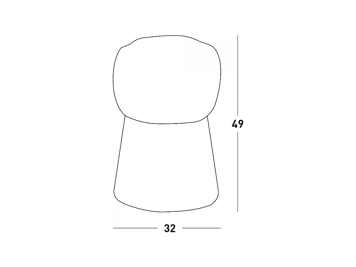 Taburete para bares y discotecas Slide Cin Cin - Amarillo