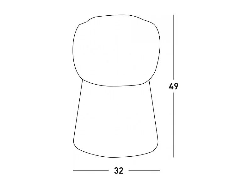 Taburete para bares y discotecas Slide Cin Cin - Amarillo