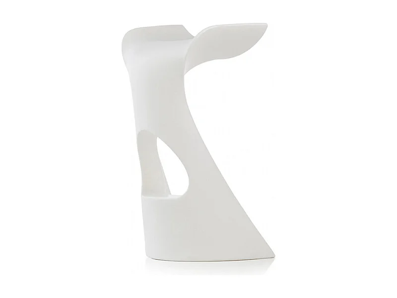 Taburete de diseño moderno para bares y discotecas Slide Koncord - Blanco