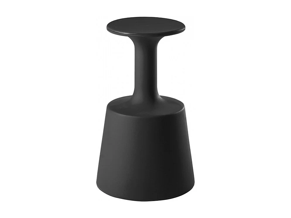 Taburete de vidrio para uso en interiores y jardines Slide Drink - Negro