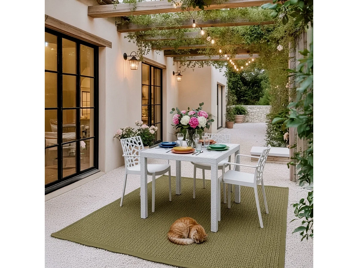 Stock 23 sillas de bar de jardín para exterior con reposabrazos Matrix Armchair Bica - Blanco