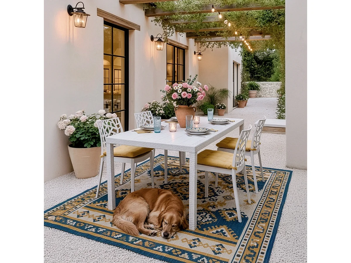 Stock de 23 sillas apilables modernas fuera de bar restaurante Matrix Bica - Blanco