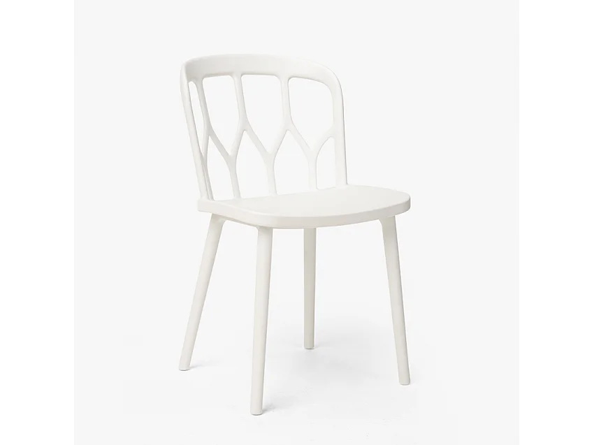 Juego mesa cuadrada negro 70 x 70 cm 2 sillas exterior diseño Saiku Dark - Blanco