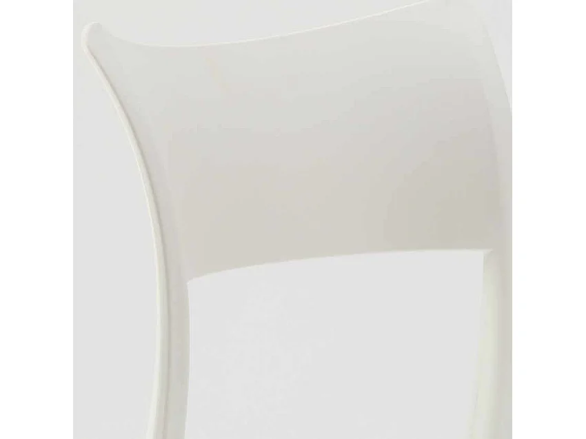 Tavolino Rotondo Bianco 70x70cm Con 2 Sedie Interno Parisienne Long Island - Bianco