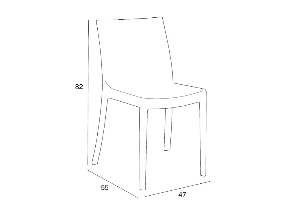 Set de 1 mesa de jardín para exterior 80x80 cm efecto ratán y 4 sillas color blanco Nisida Light