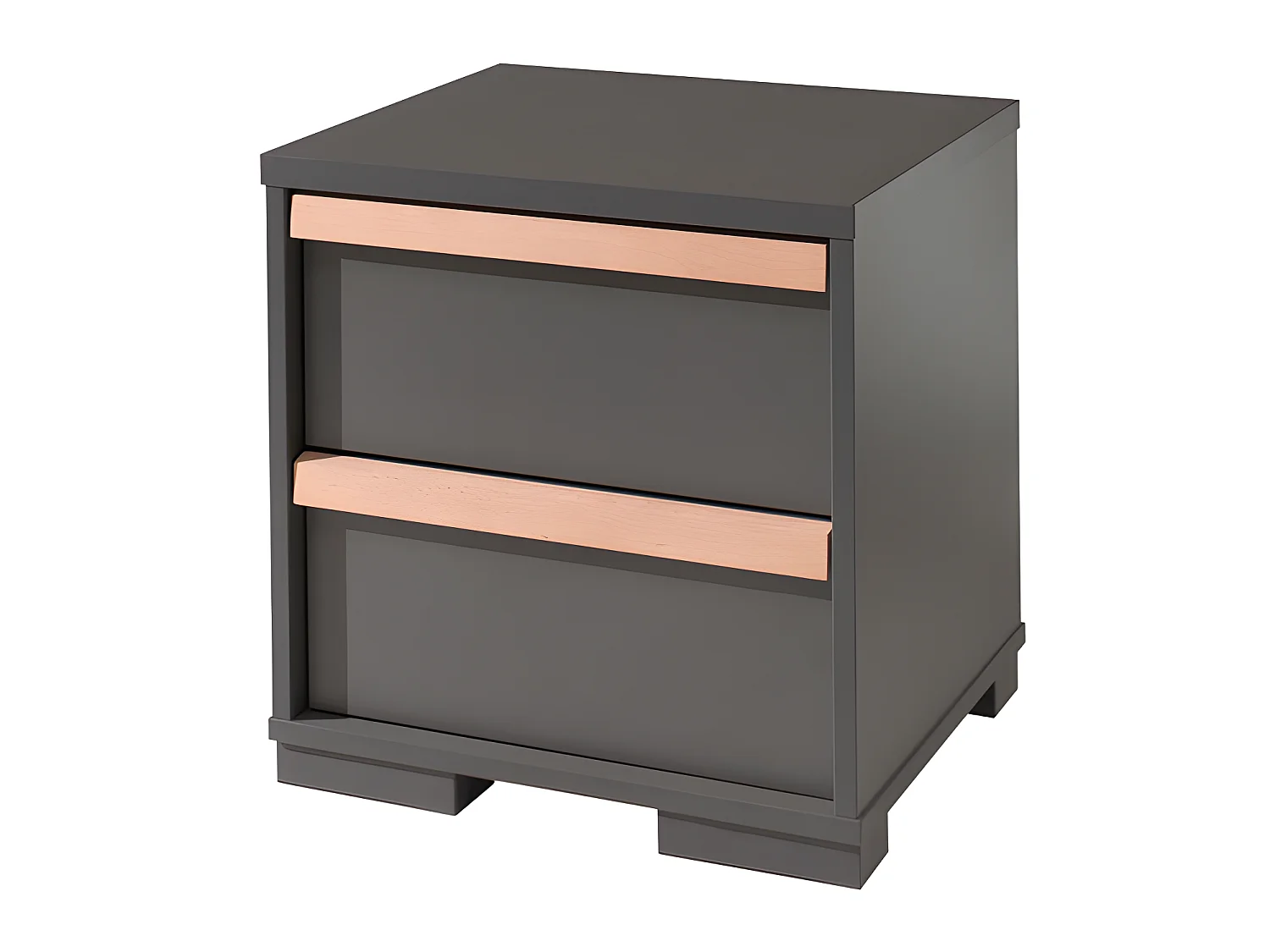 Pack - Lit Enfant & Chevet "London" 90x200cm Anthracite