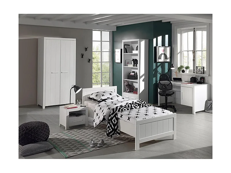Chambre Complète Enfant 6P "Erik" Blanc