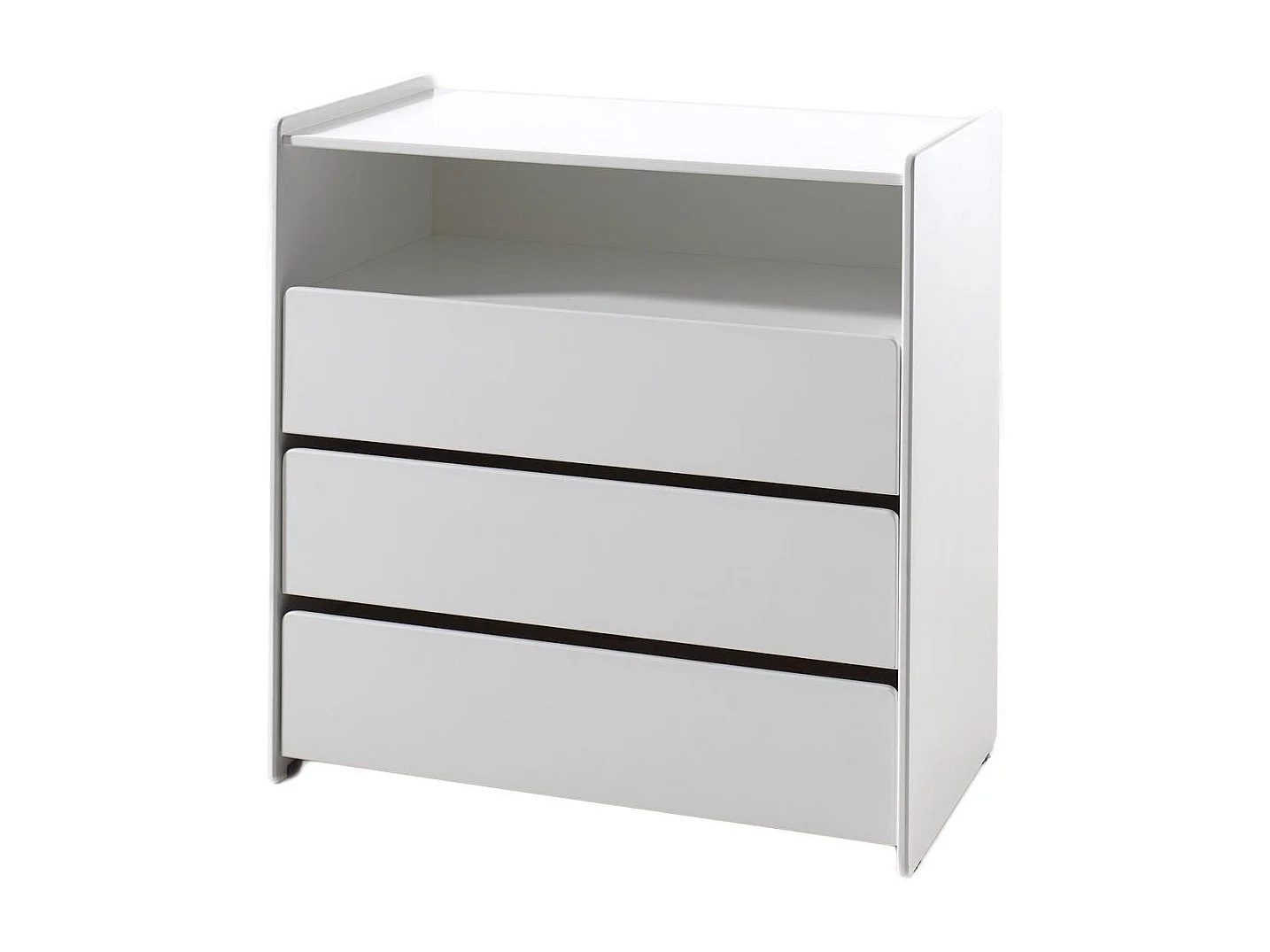 Pack - Lit Bébé 60x120cm, Commode, Plan à Langer & Armoire 2 Portes "Kiddy" Blanc