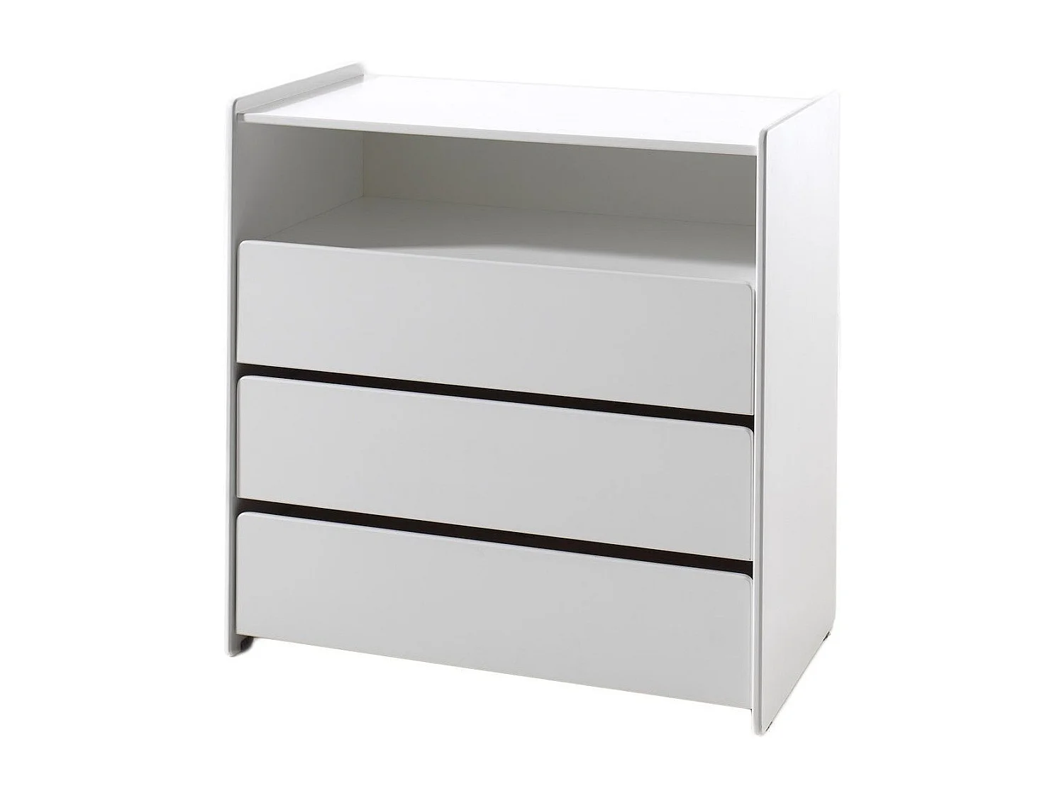 Pack - Lit Bébé 60x120cm, Commode, Plan à Langer & Armoire 2 Portes "Kiddy" Blanc