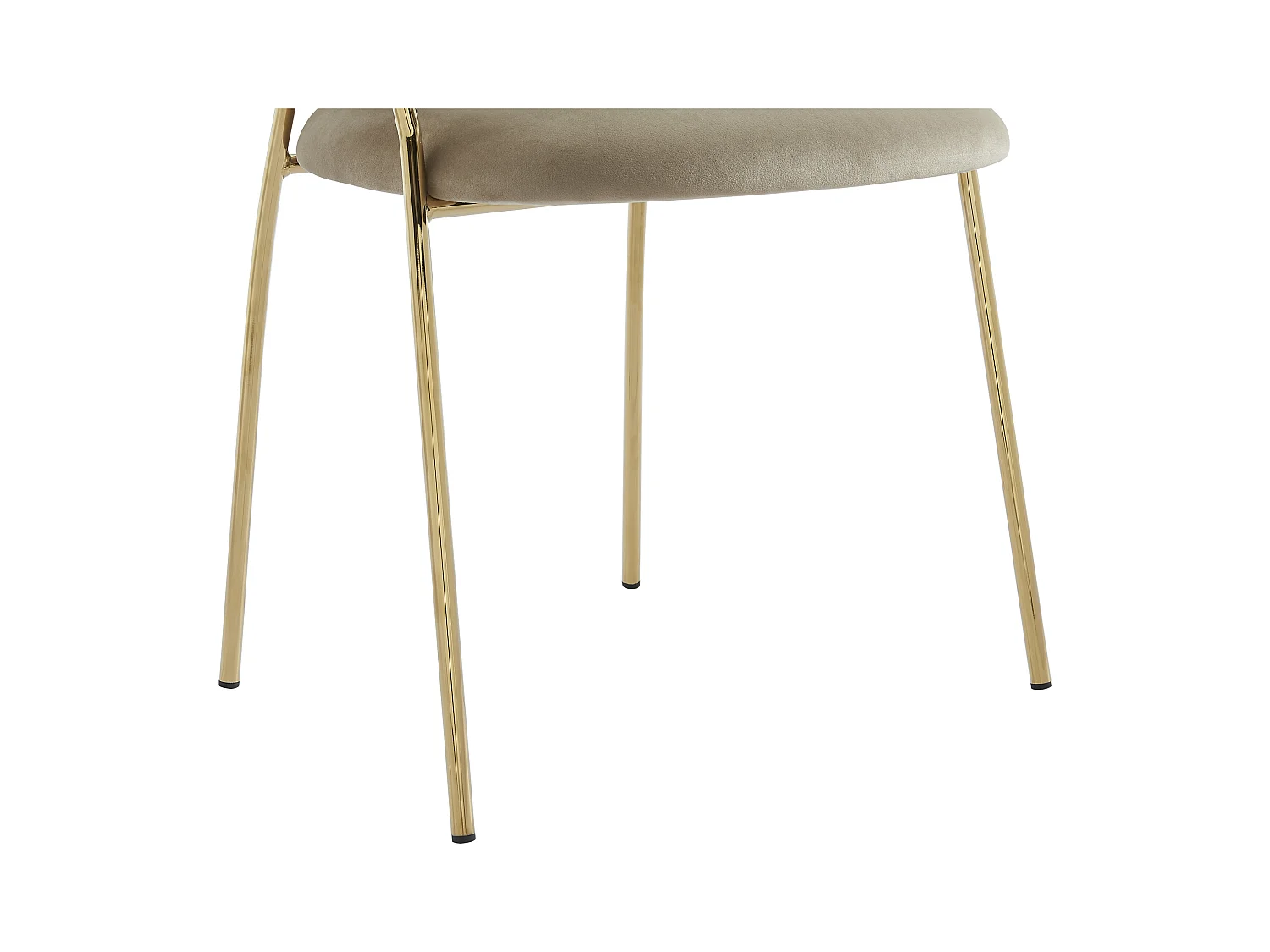 Lote de 2 sillas de terciopelo y metal dorado - Beige - MADOLIA de Pascal MORABITO