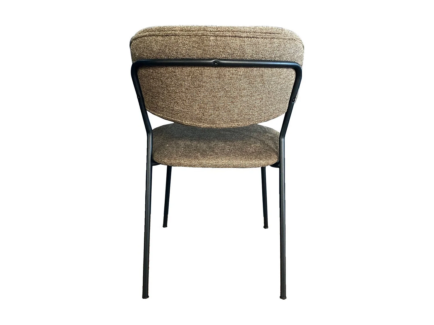 BELLAGIO - 2 Chaises de repas en tissu taupe