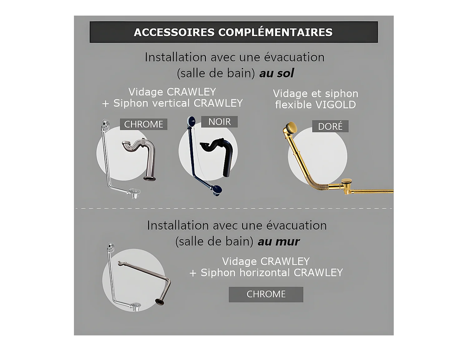 Freistehende Gusseisen Badewanne KINGSTON schwarz Füße WEISS 182 cm