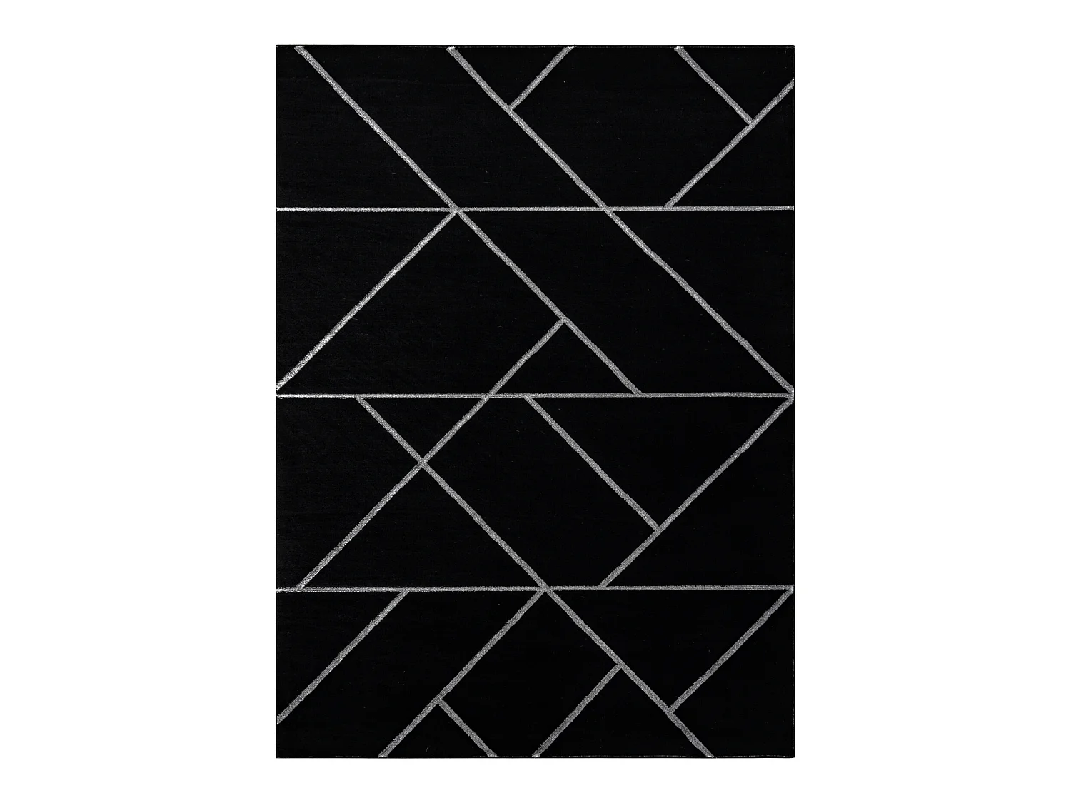 Tapis EMERALD exclusif 7543 glamour, élégant géométrique noir / ar 140x190 cm
