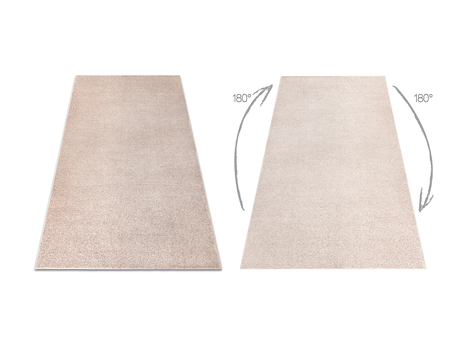 TAPIJT - Vloerbekleding INDUS beige 34, glad, melange 200x200 cm