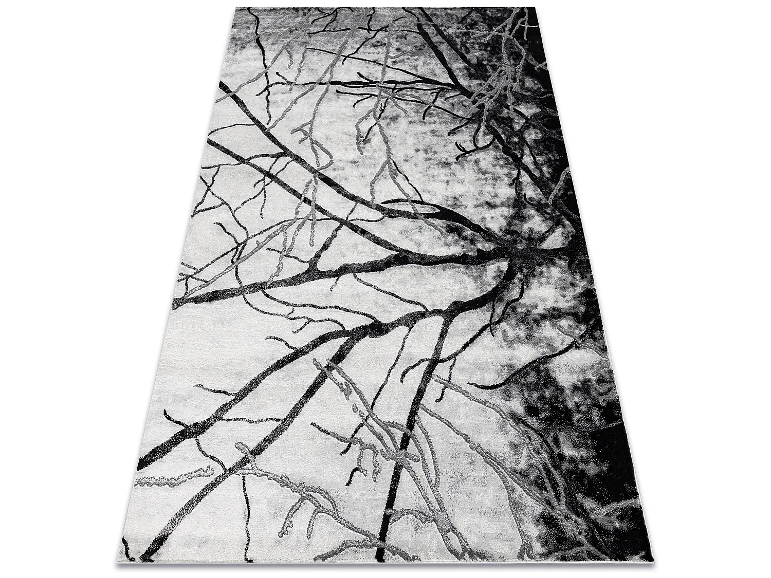 Tapijt EMERALD exclusief 3820 glamour, stijlvol boom zilver  120x170 cm