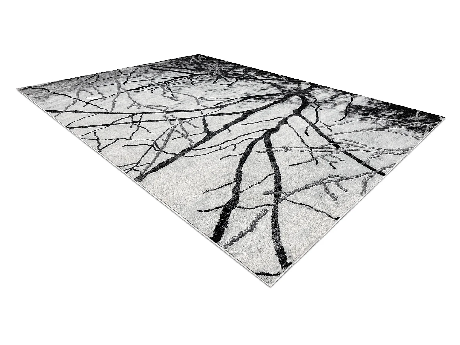 Tapijt EMERALD exclusief 3820 glamour, stijlvol boom zilver  120x170 cm