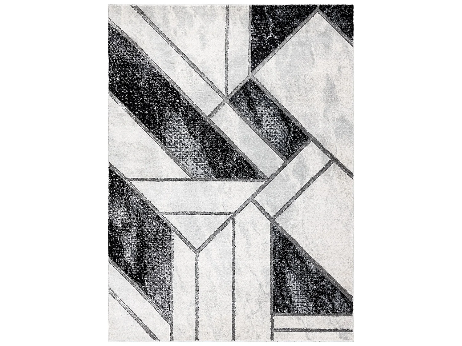 Tapis EMERALD exclusif 81953 glamour, élégant marbre, géométrique  200x290 cm