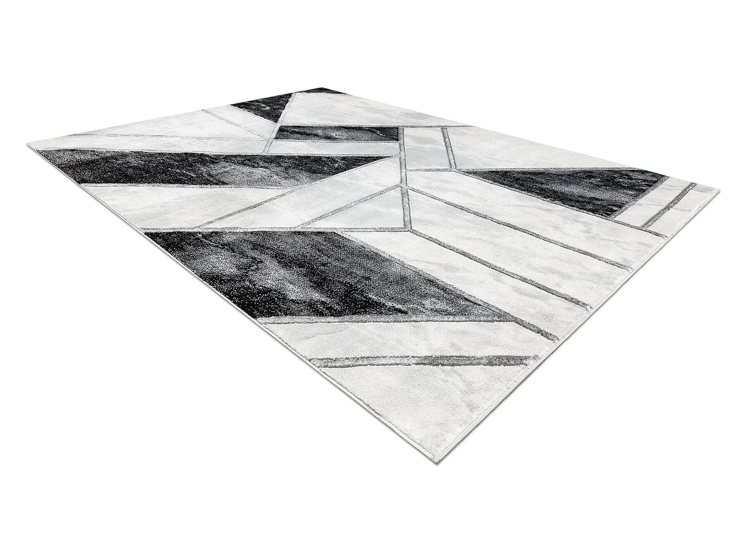 Tapis EMERALD exclusif 81953 glamour, élégant marbre, géométrique  200x290 cm
