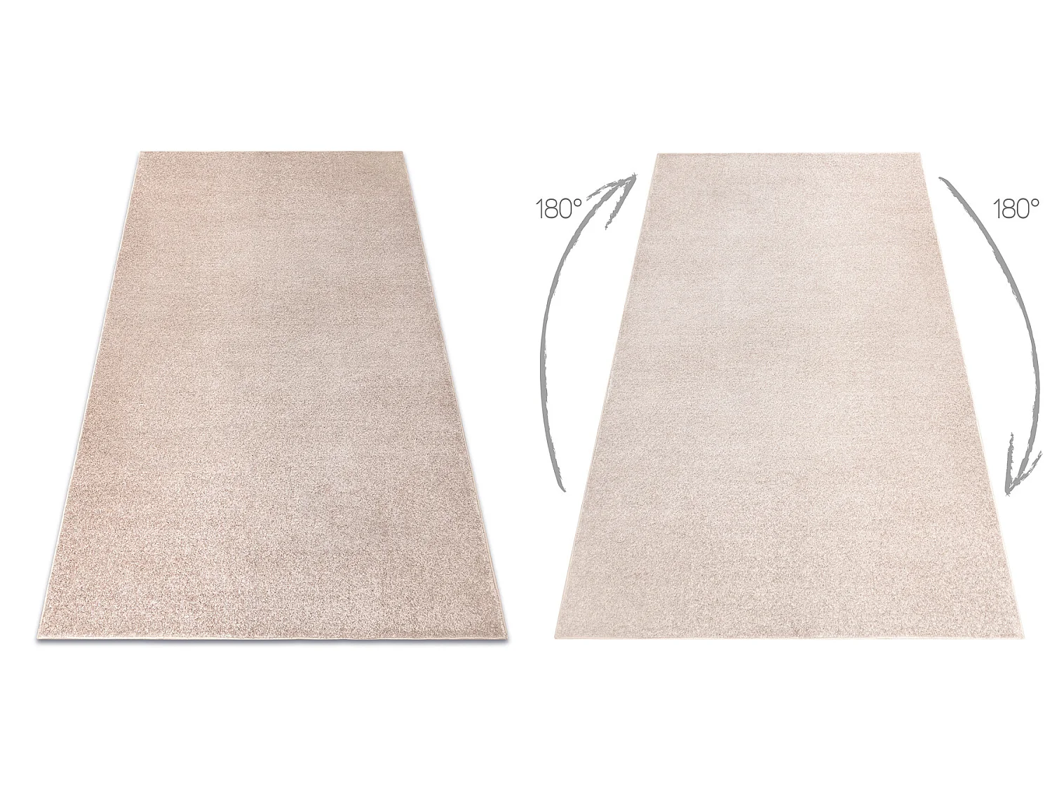 TAPIJT - Vloerbekleding INDUS beige 34, glad, melange 150x200 cm
