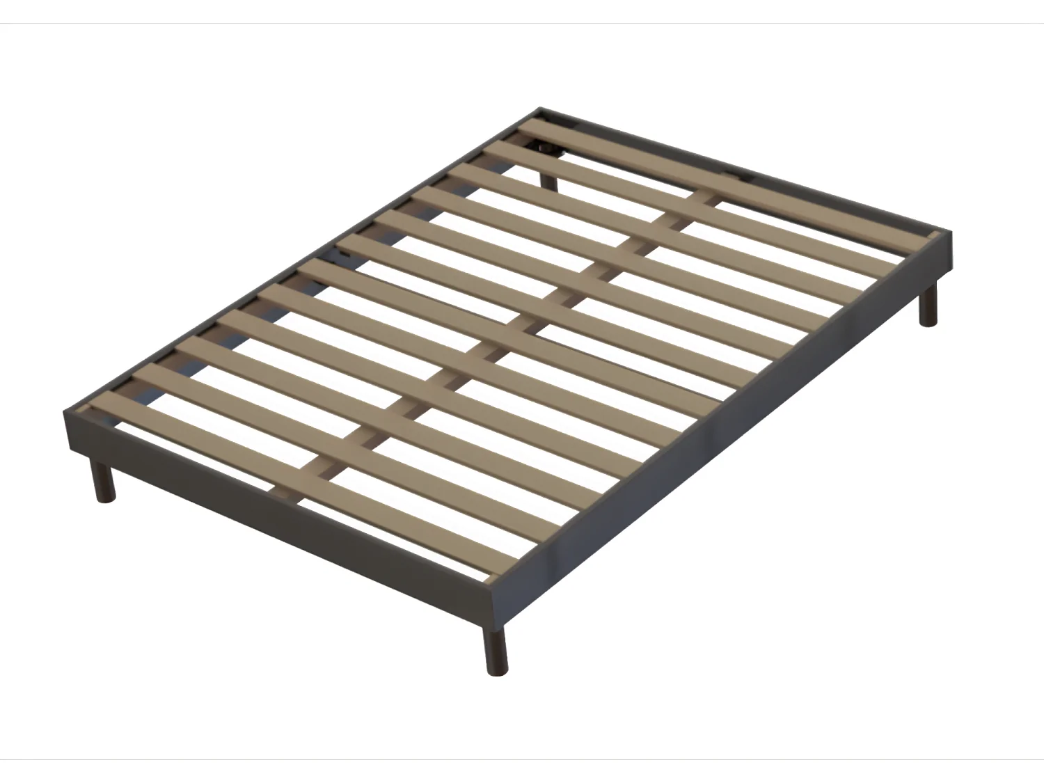 Sommier à lattes Easy Kit 140x190cm Anthracite