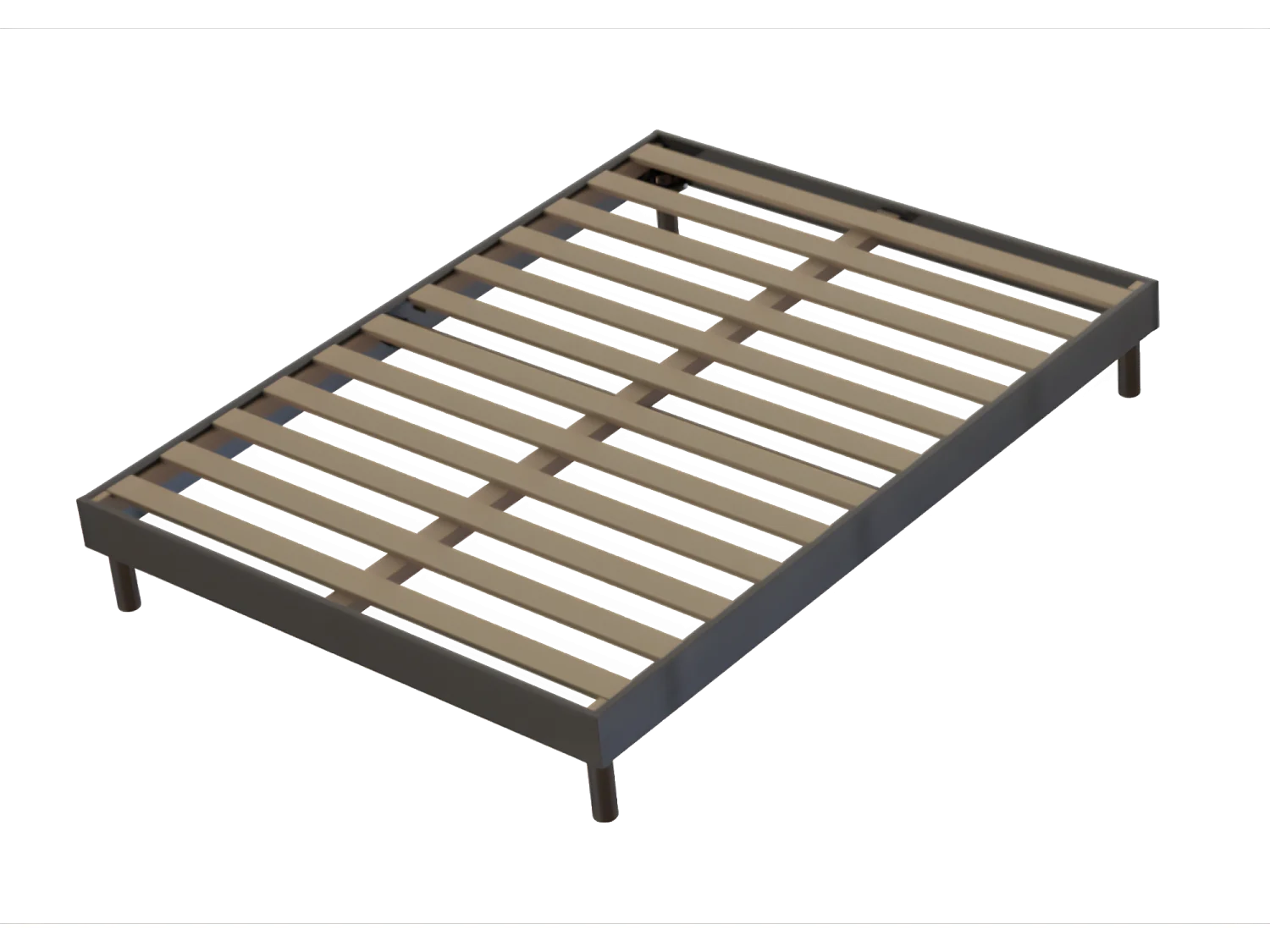 Sommier à lattes Easy Kit 140x190cm Anthracite