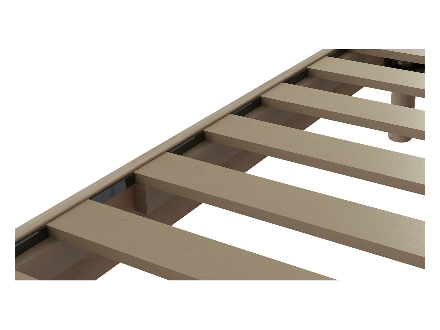 Sommier à lattes Easy Kit 160x200 Chêne Clair