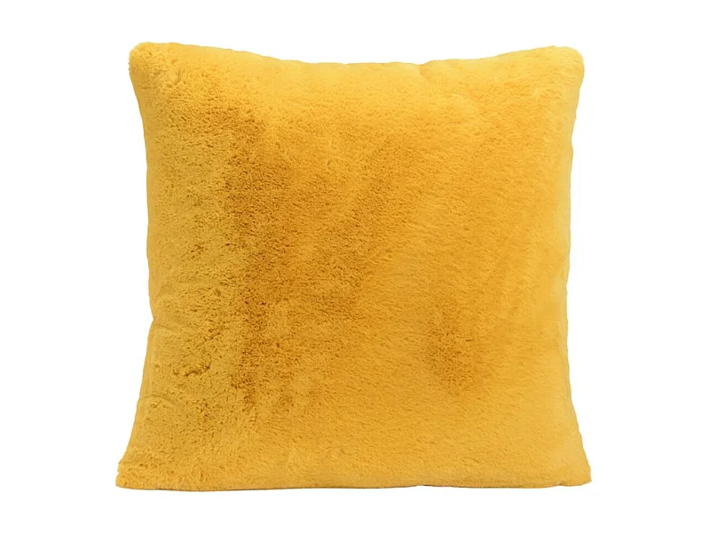 Coussin moutarde luxe 50x50 cm