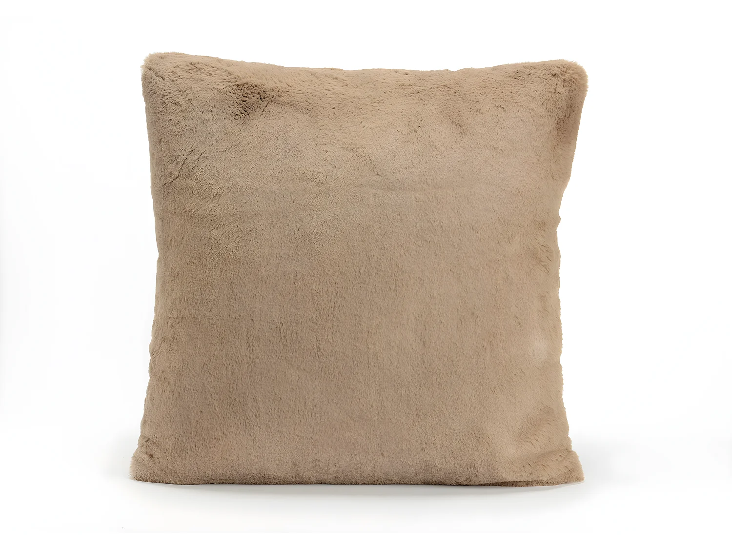 Coussin taupe luxe 50x50 cm