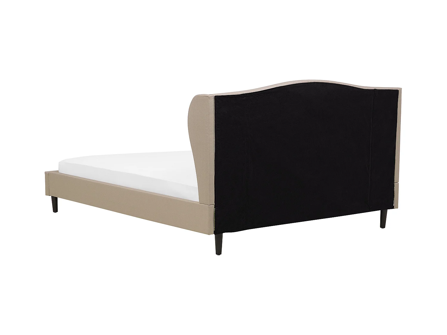 Lit avec sommier Tissu COLMAR 180 x 200 cm Beige sable