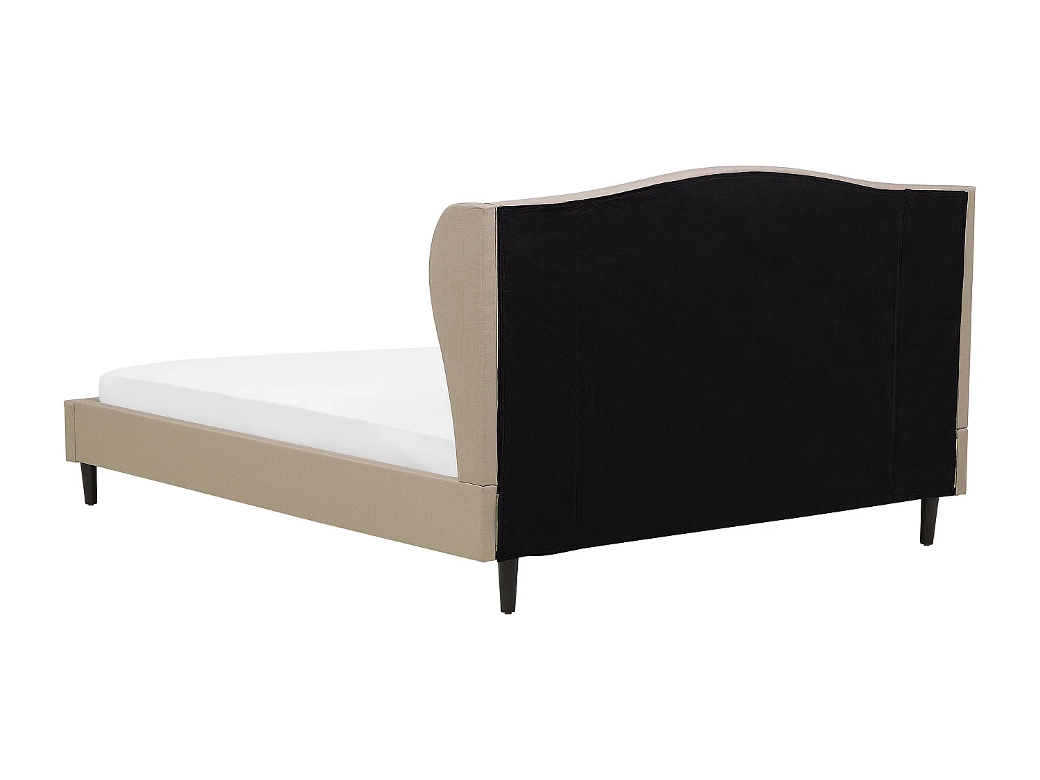 Lit avec sommier Tissu COLMAR 180 x 200 cm Beige sable