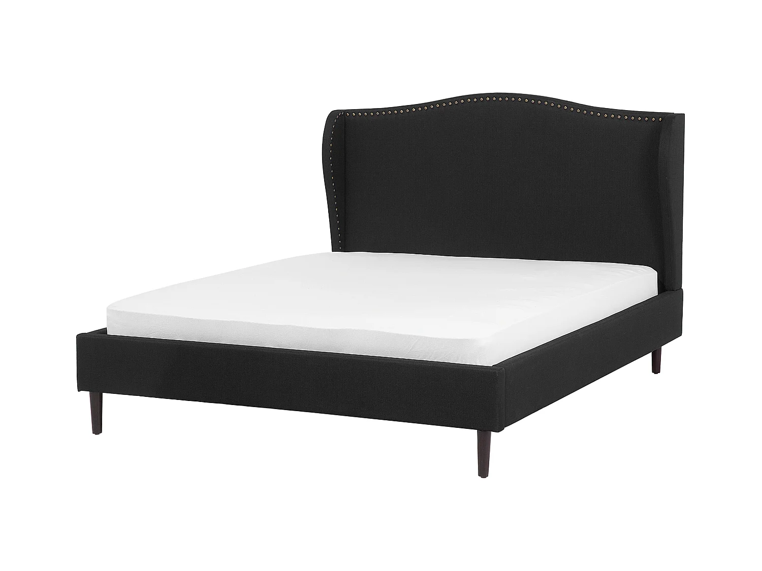 Bed Stof COLMAR 140 x 200 cm Zwart