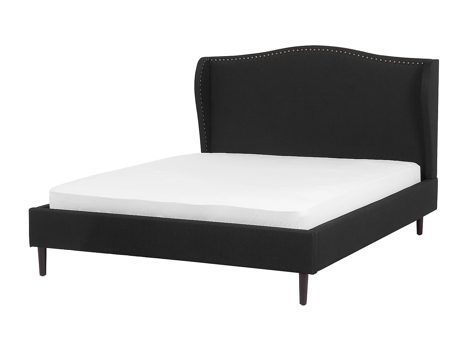 Bed Stof COLMAR 140 x 200 cm Zwart