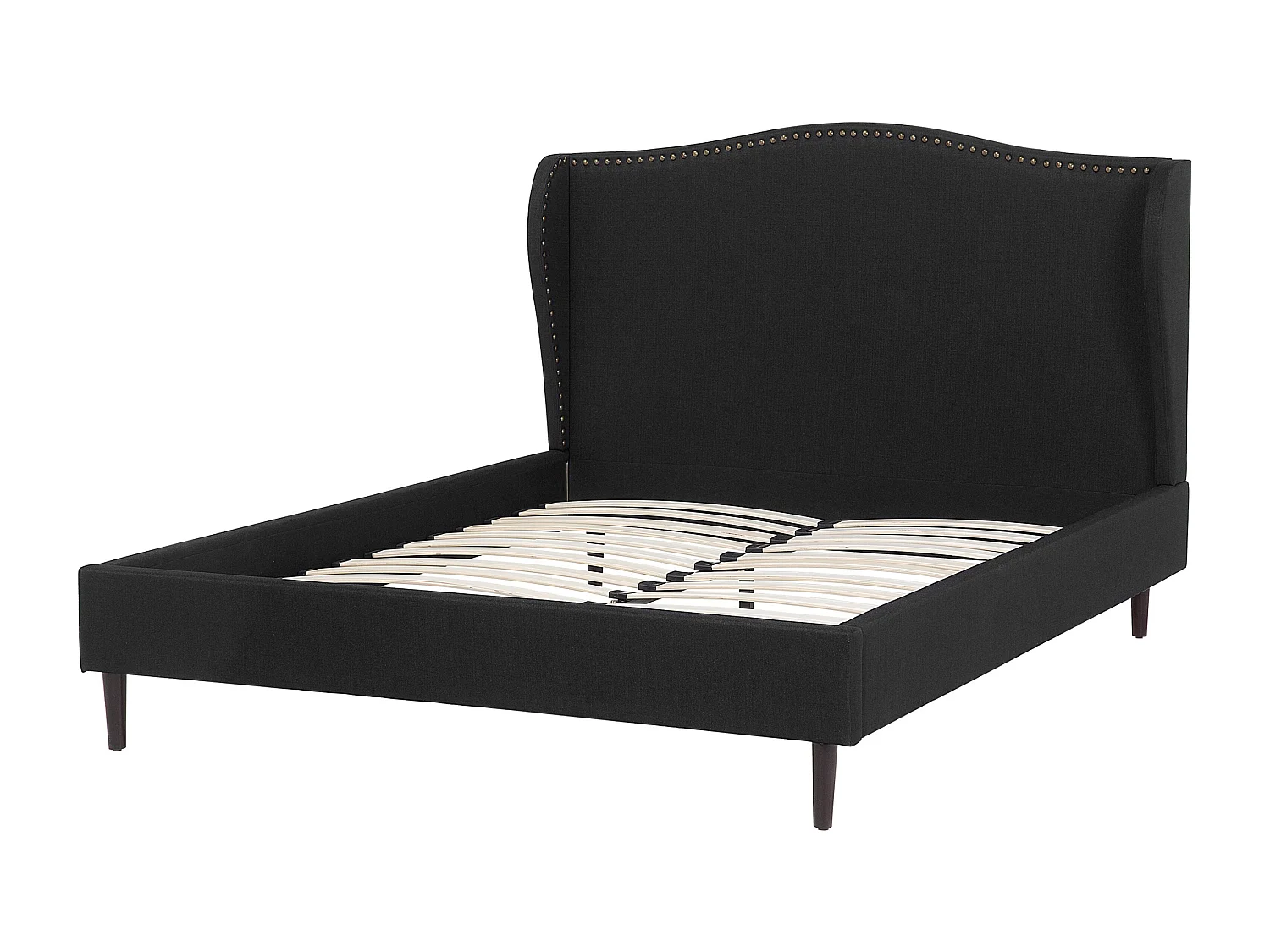 Bed Stof COLMAR 140 x 200 cm Zwart