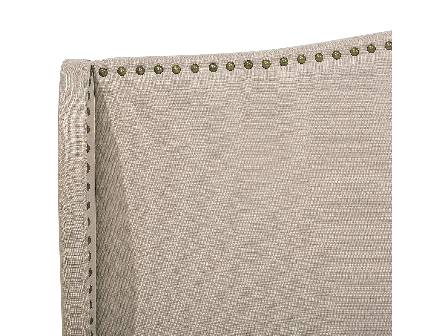 Lit avec sommier Tissu COLMAR 160 x 200 cm Beige sable