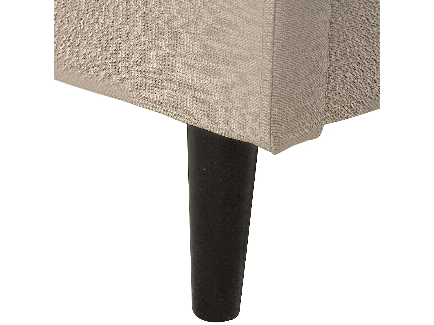 Lit avec sommier Tissu COLMAR 160 x 200 cm Beige sable